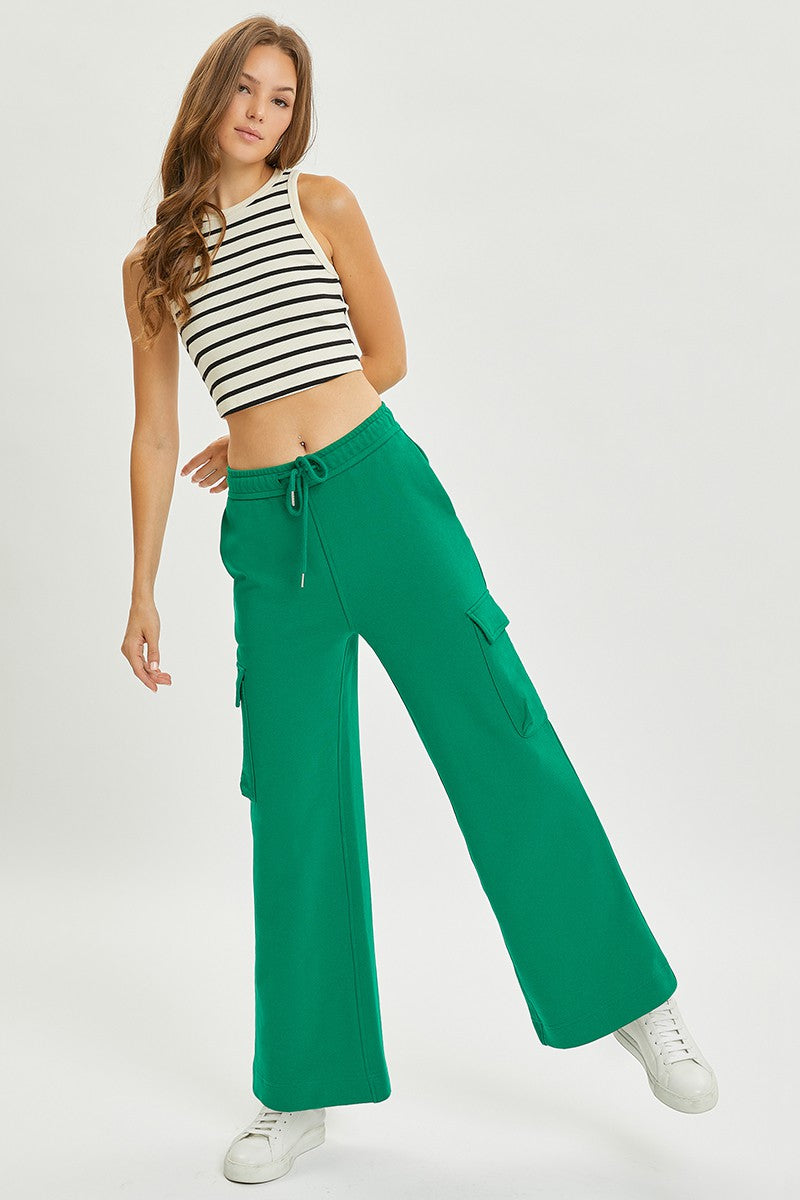 Relaxed Cargo Terry Pants