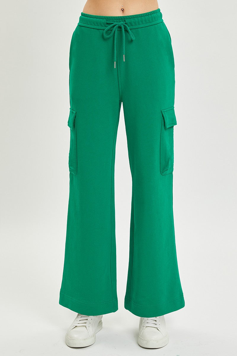 Relaxed Cargo Terry Pants