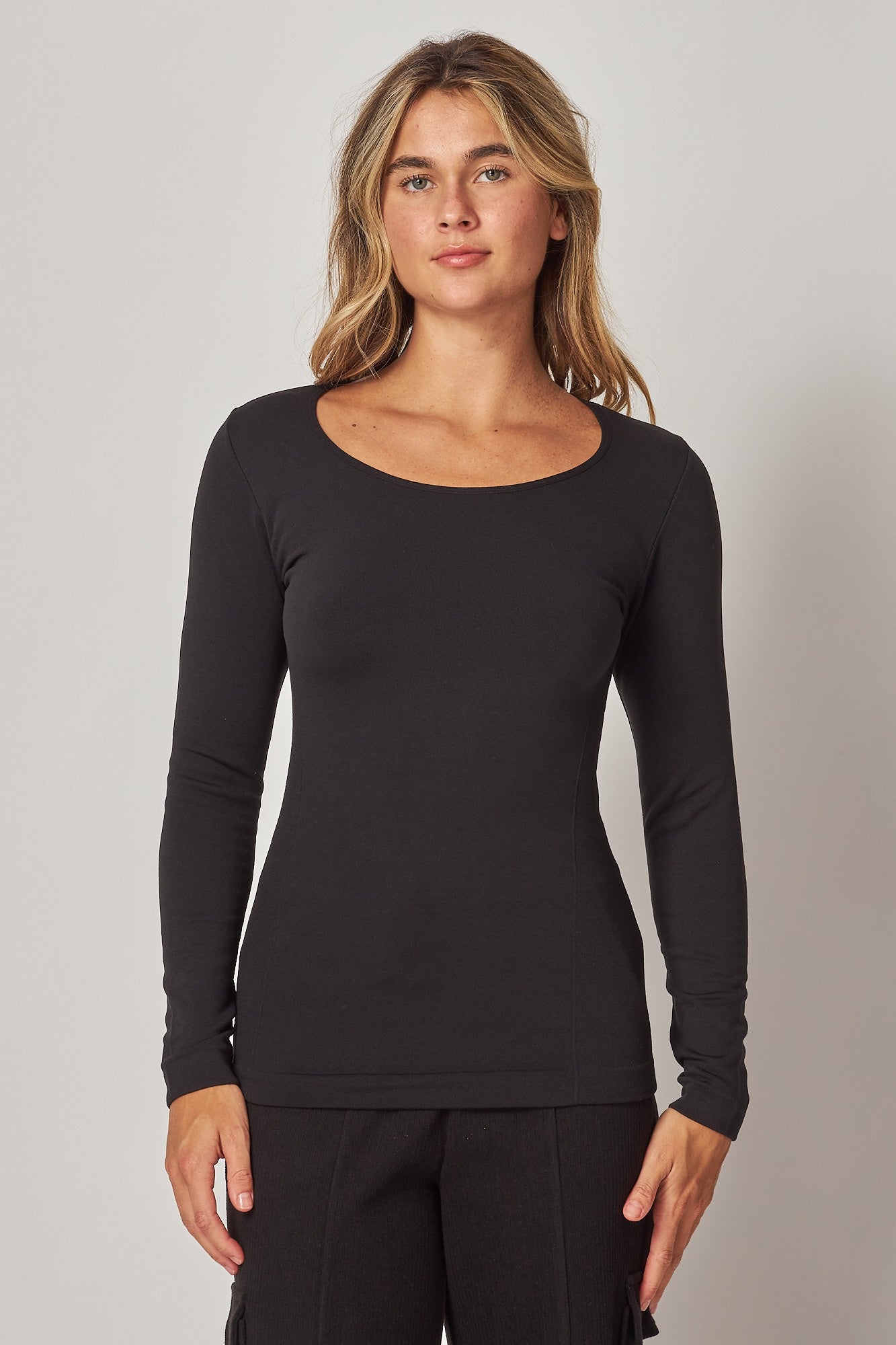 Fleece-Lined Seamless Tee