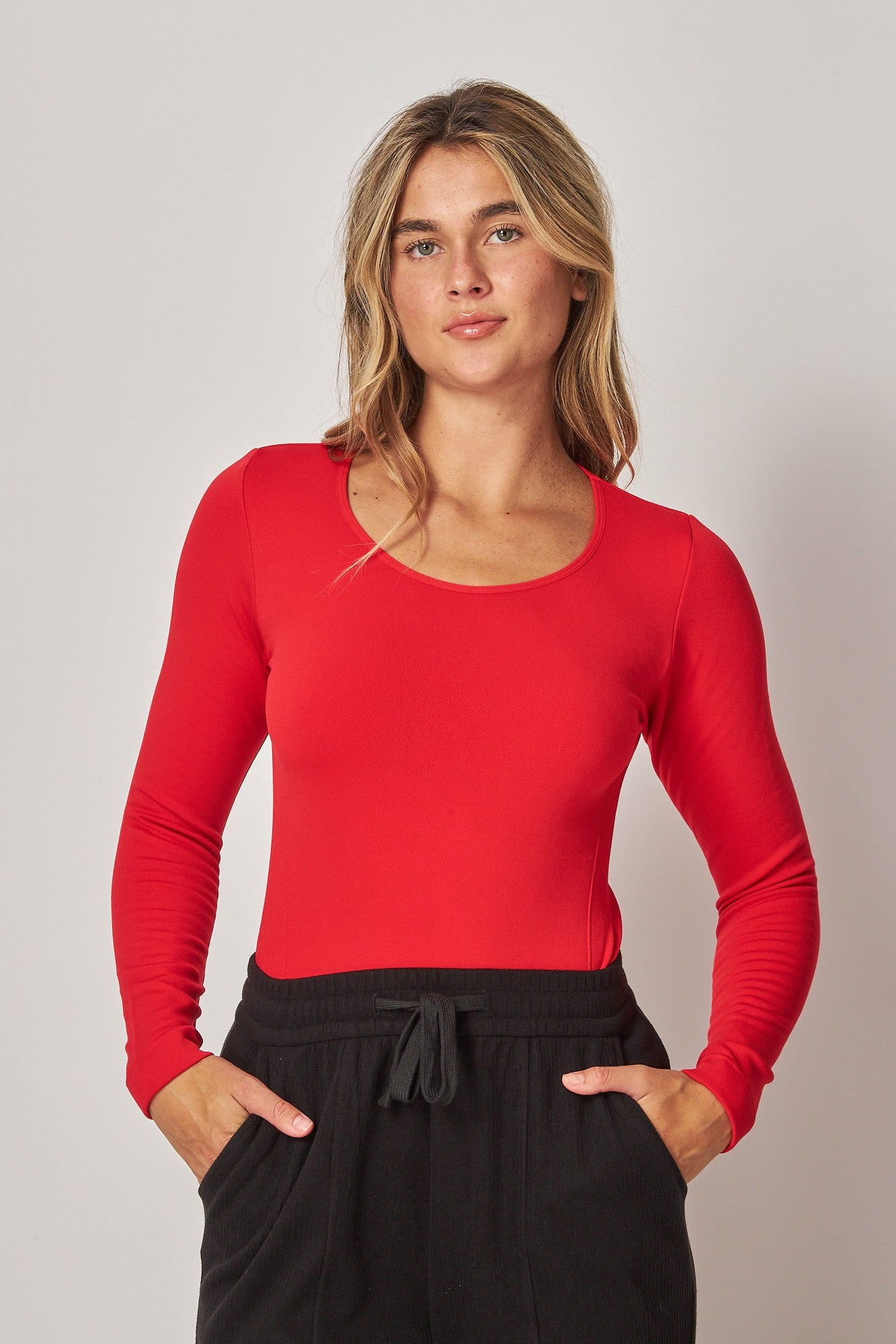 Fleece-Lined Seamless Tee
