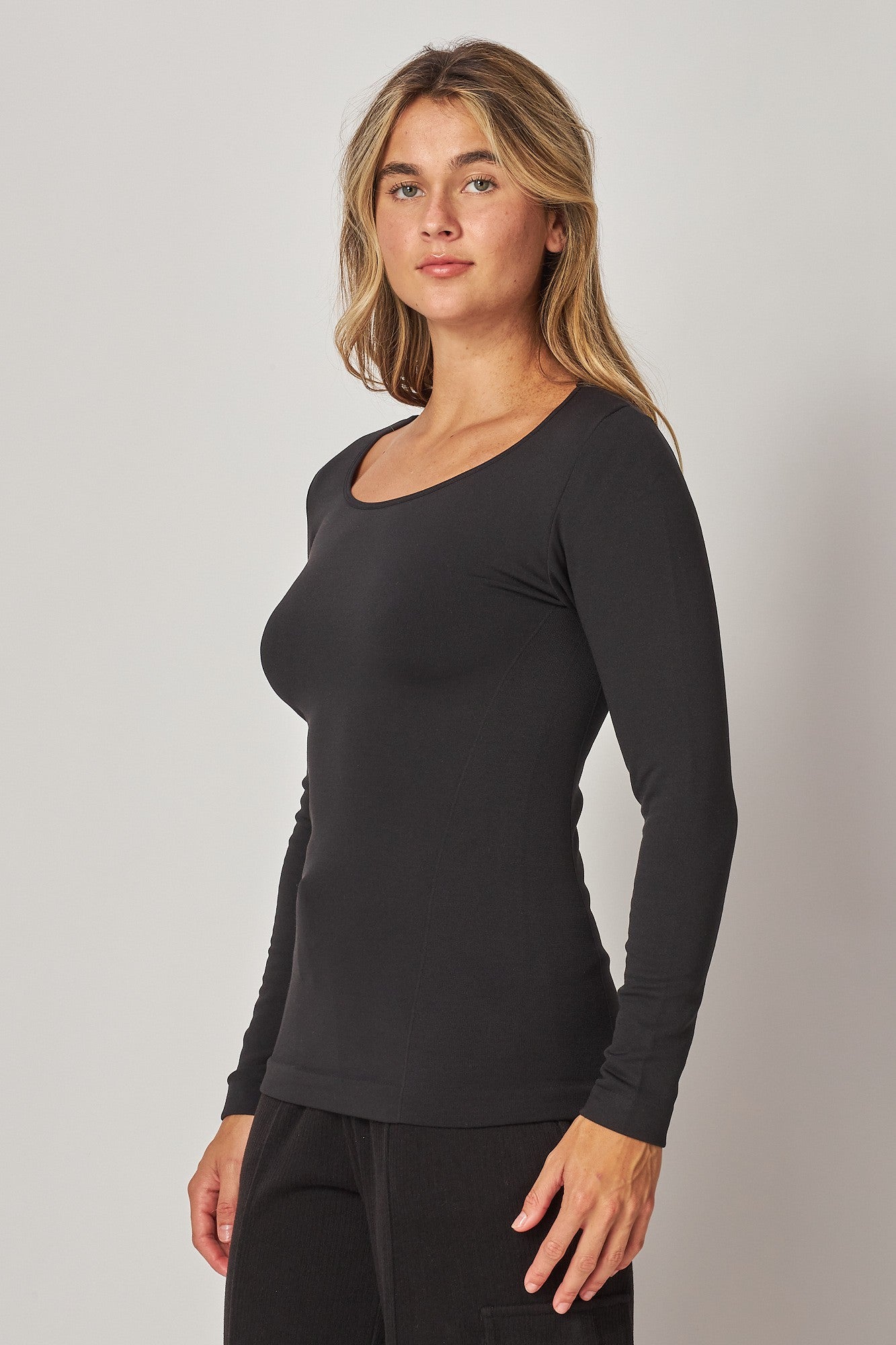 Fleece-Lined Seamless Tee