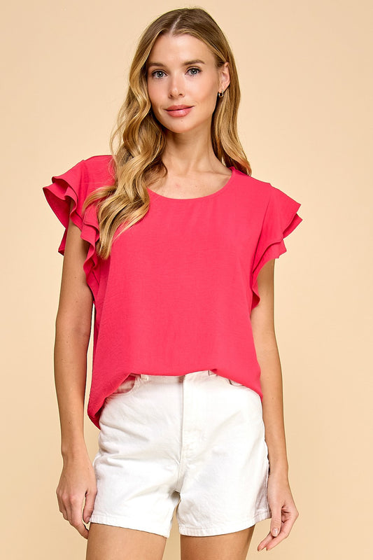 Piper Ruffle Sleeve Top