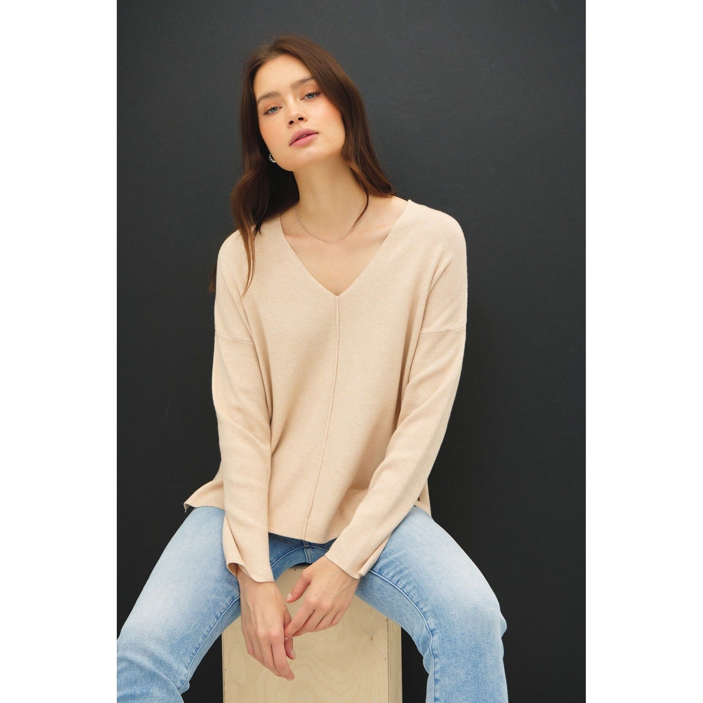 Faye Front Seam Sweater