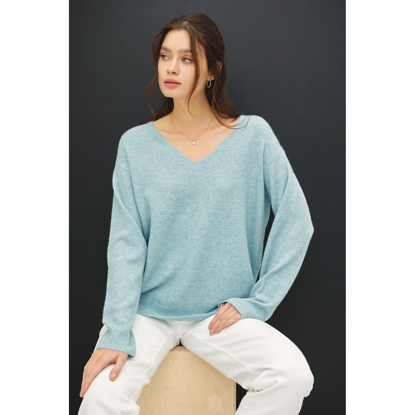 Nora V-Neck Classic Sweater