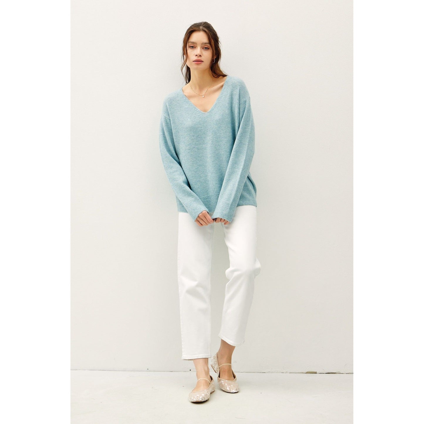 Nora V-Neck Classic Sweater