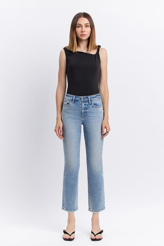 FM High Rise Straight Jeans