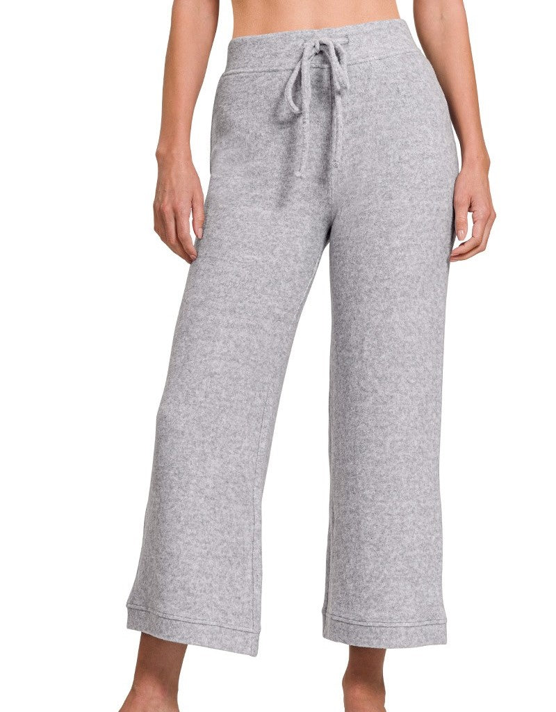 Cropped Hacci Pants