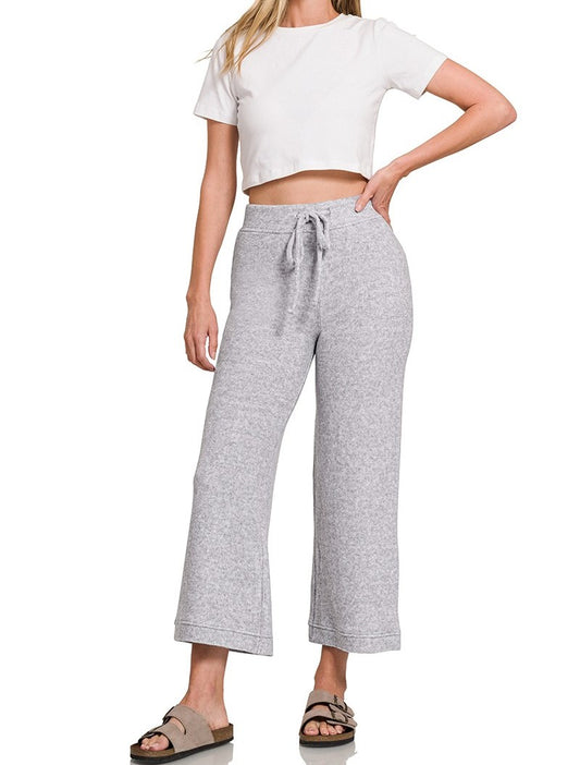 Cropped Hacci Pants