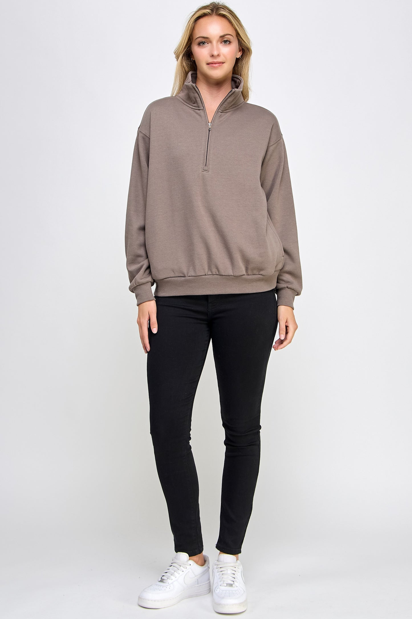 Marjorie Mock Neck Sweatshirt