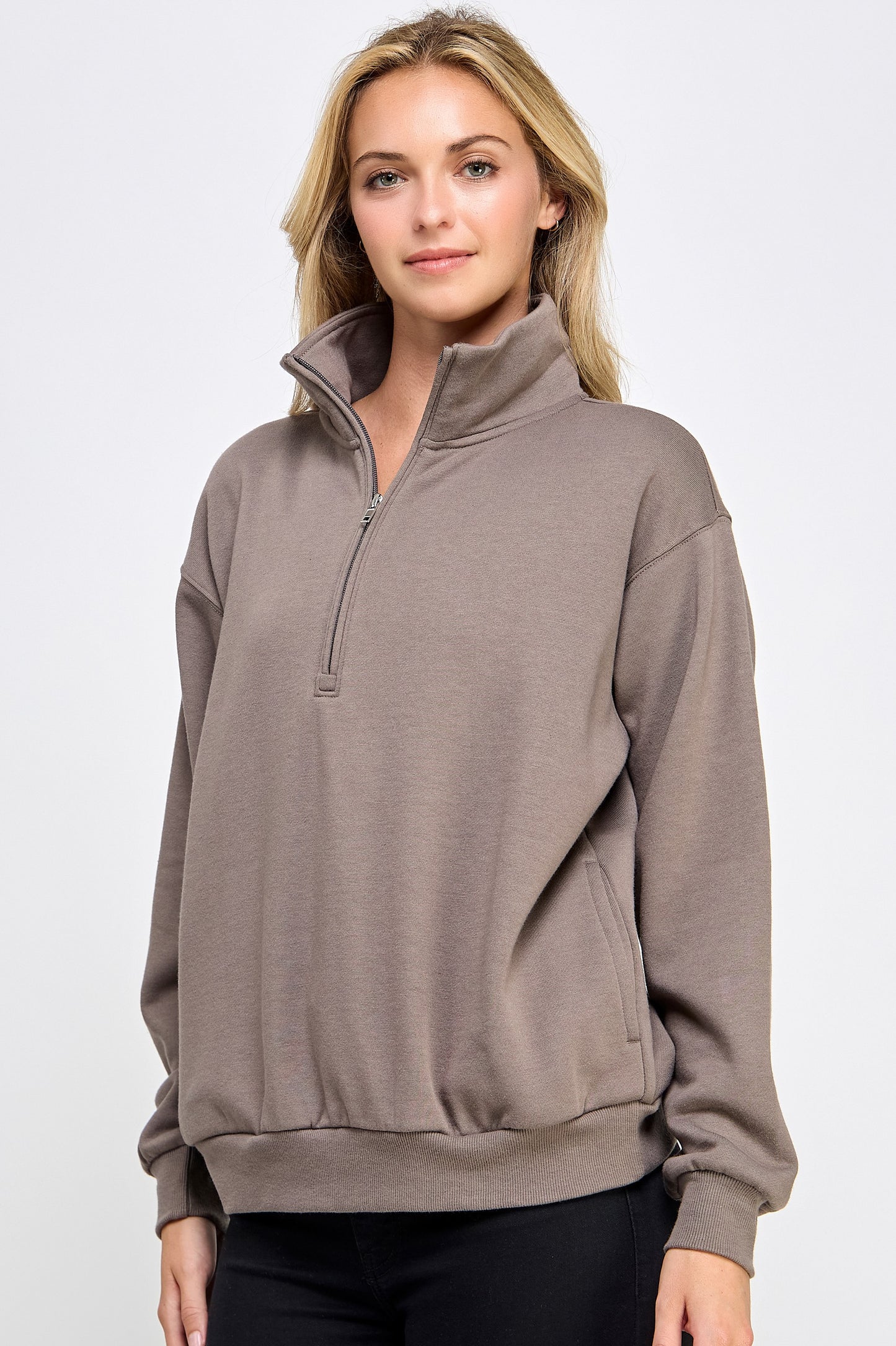 Marjorie Mock Neck Sweatshirt