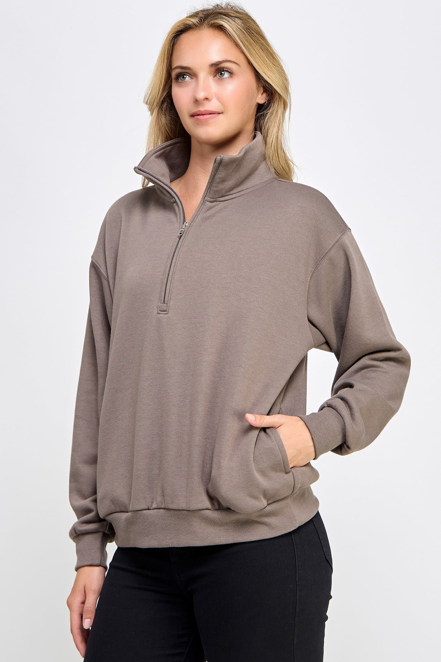 Marjorie Mock Neck Sweatshirt