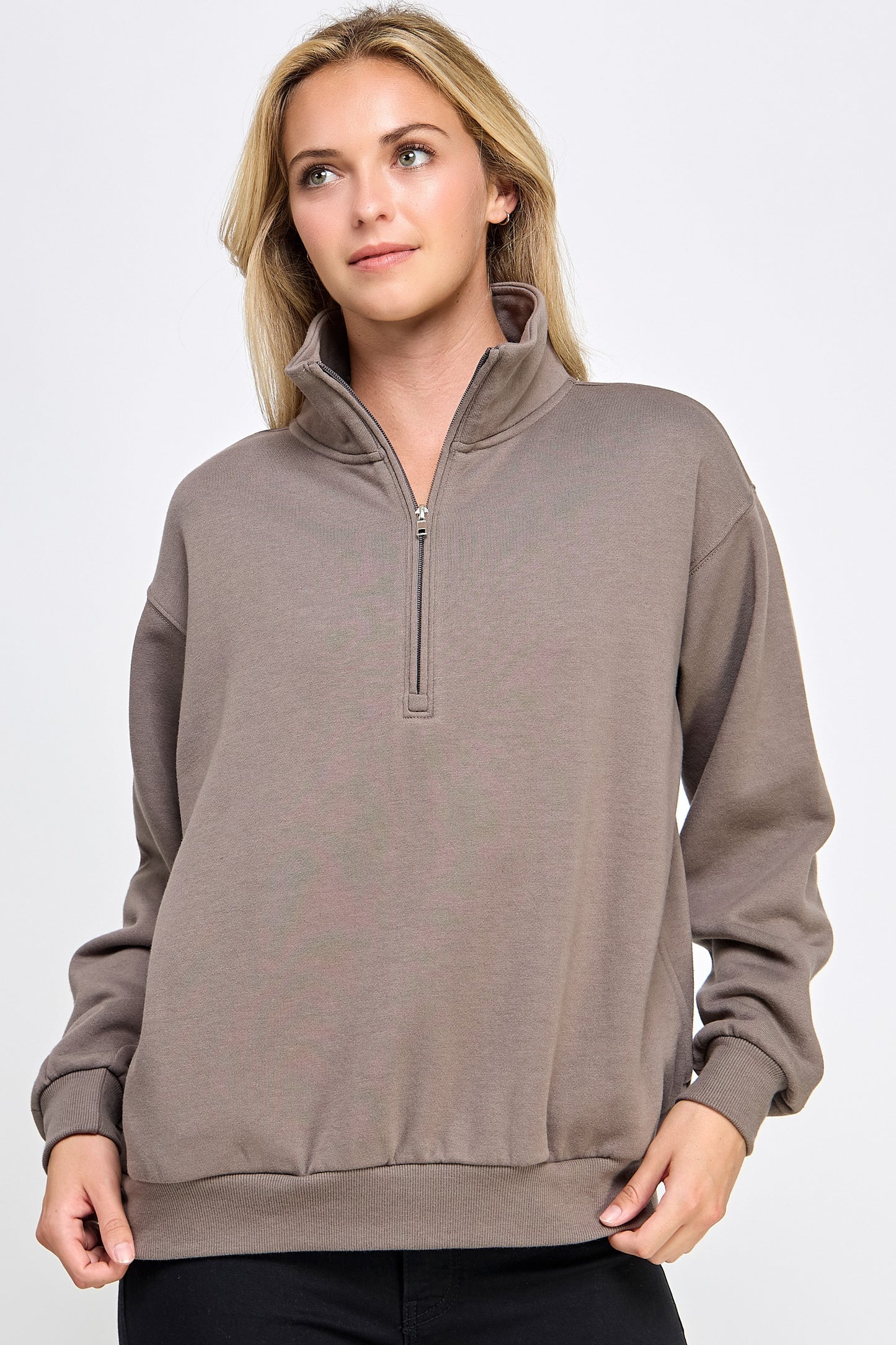 Marjorie Mock Neck Sweatshirt