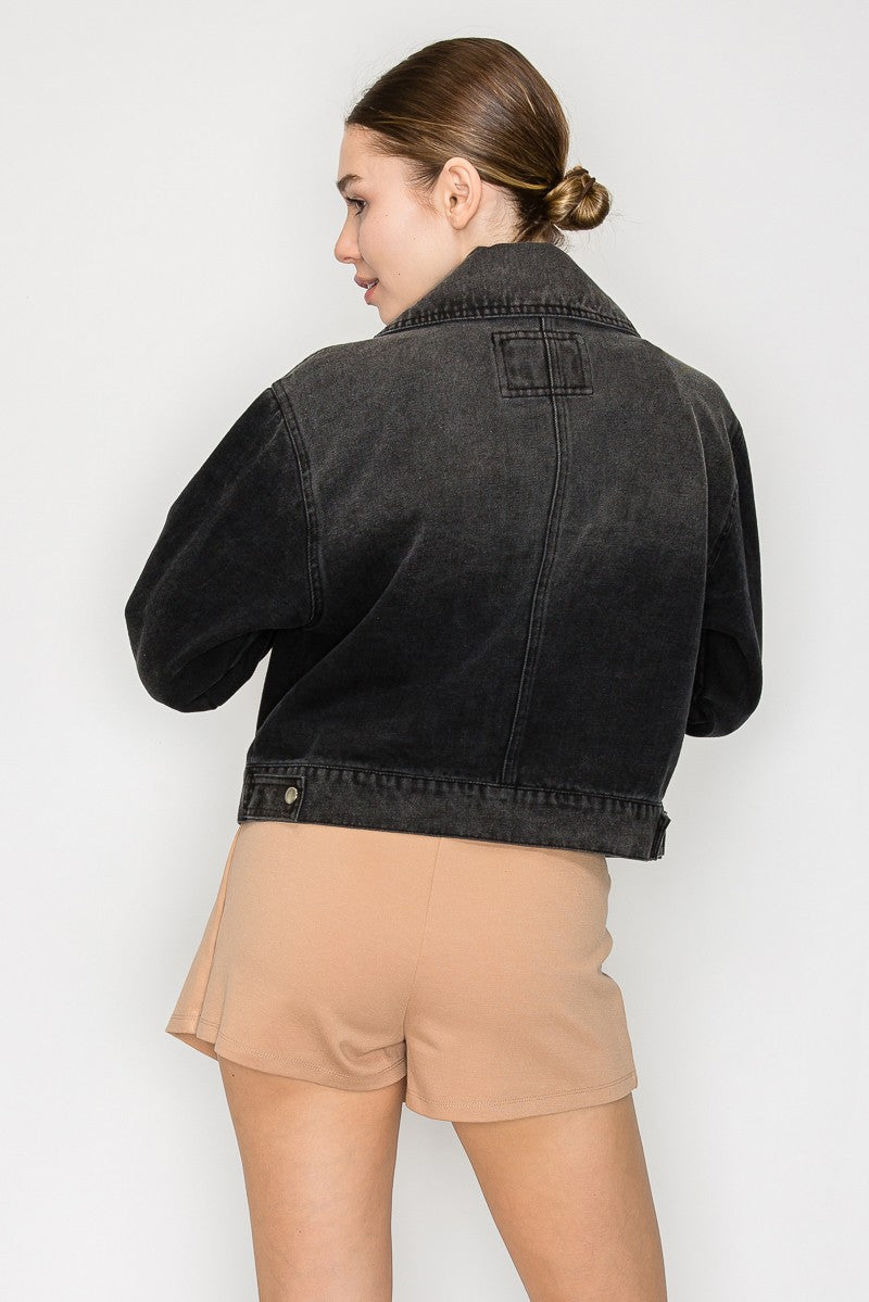 Rowan Cropped Denim Jacket