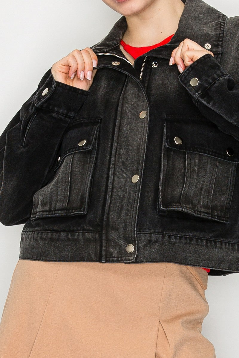 Rowan Cropped Denim Jacket