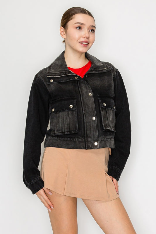 Rowan Cropped Denim Jacket