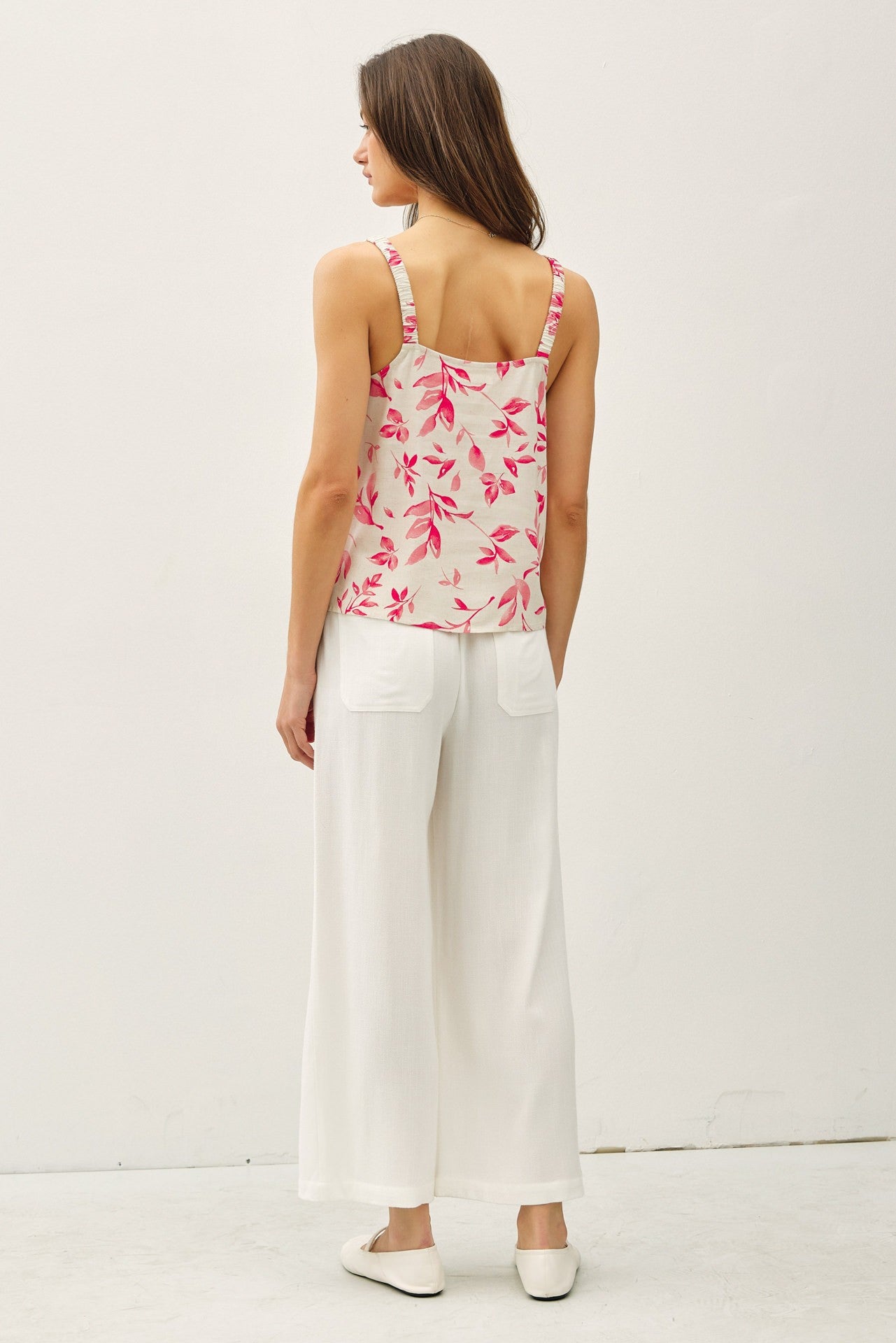 Camellia Linen Top
