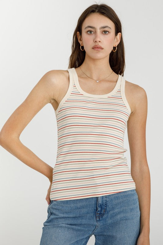 Rainbow Stripe Tank