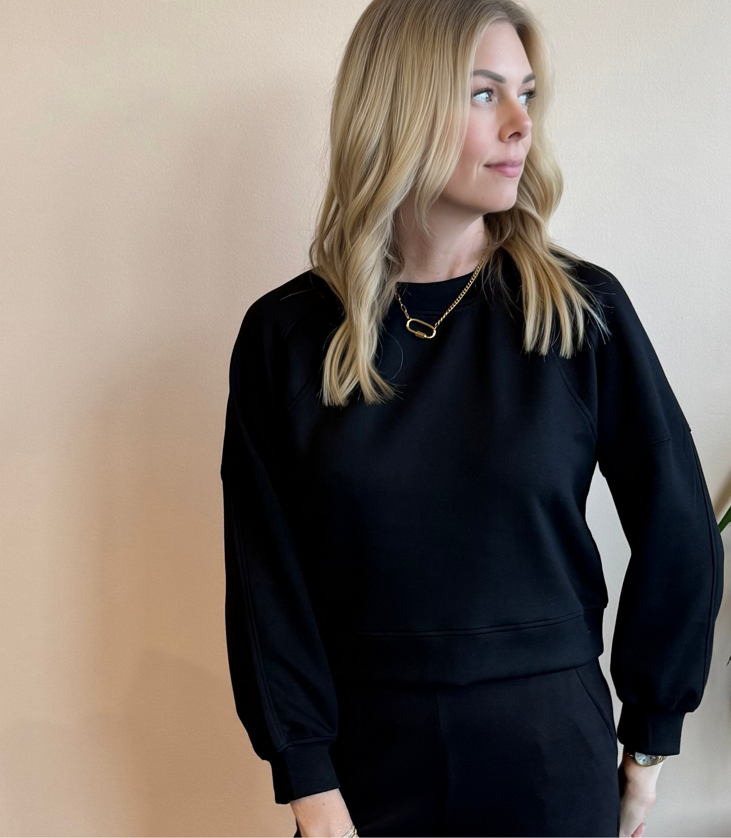 Sweet Scuba Cropped Sweatshirt
