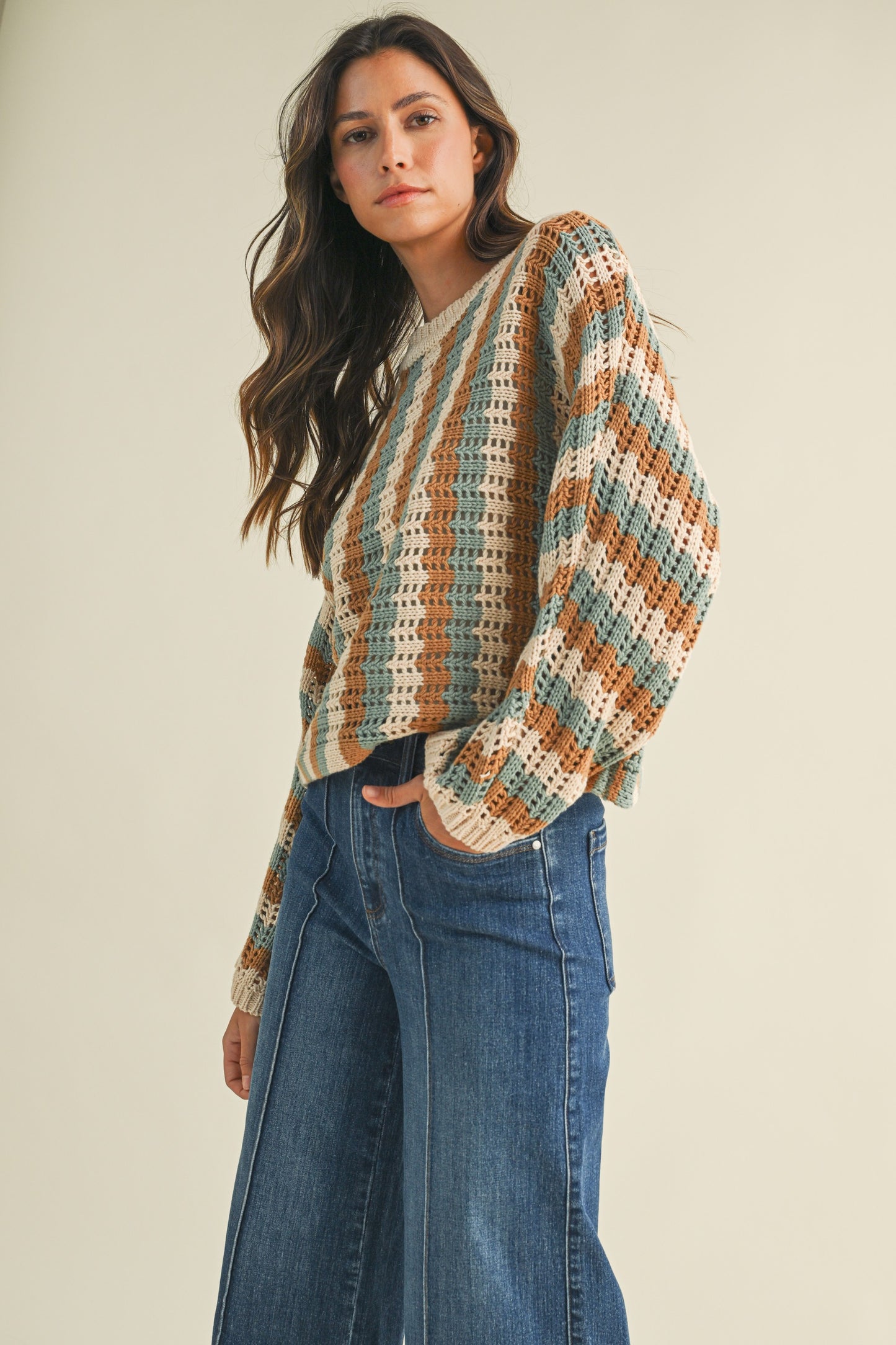 Redwoods Striped Sweater