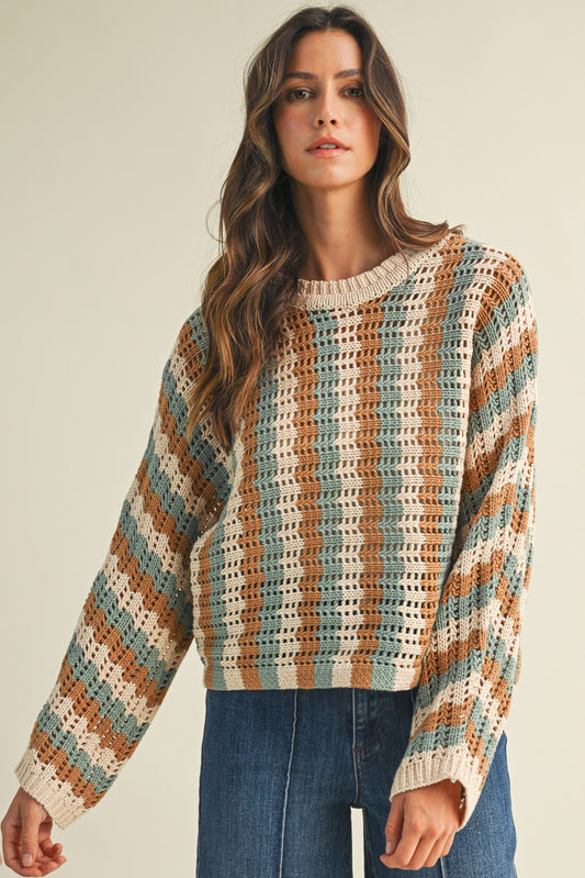 Redwoods Striped Sweater