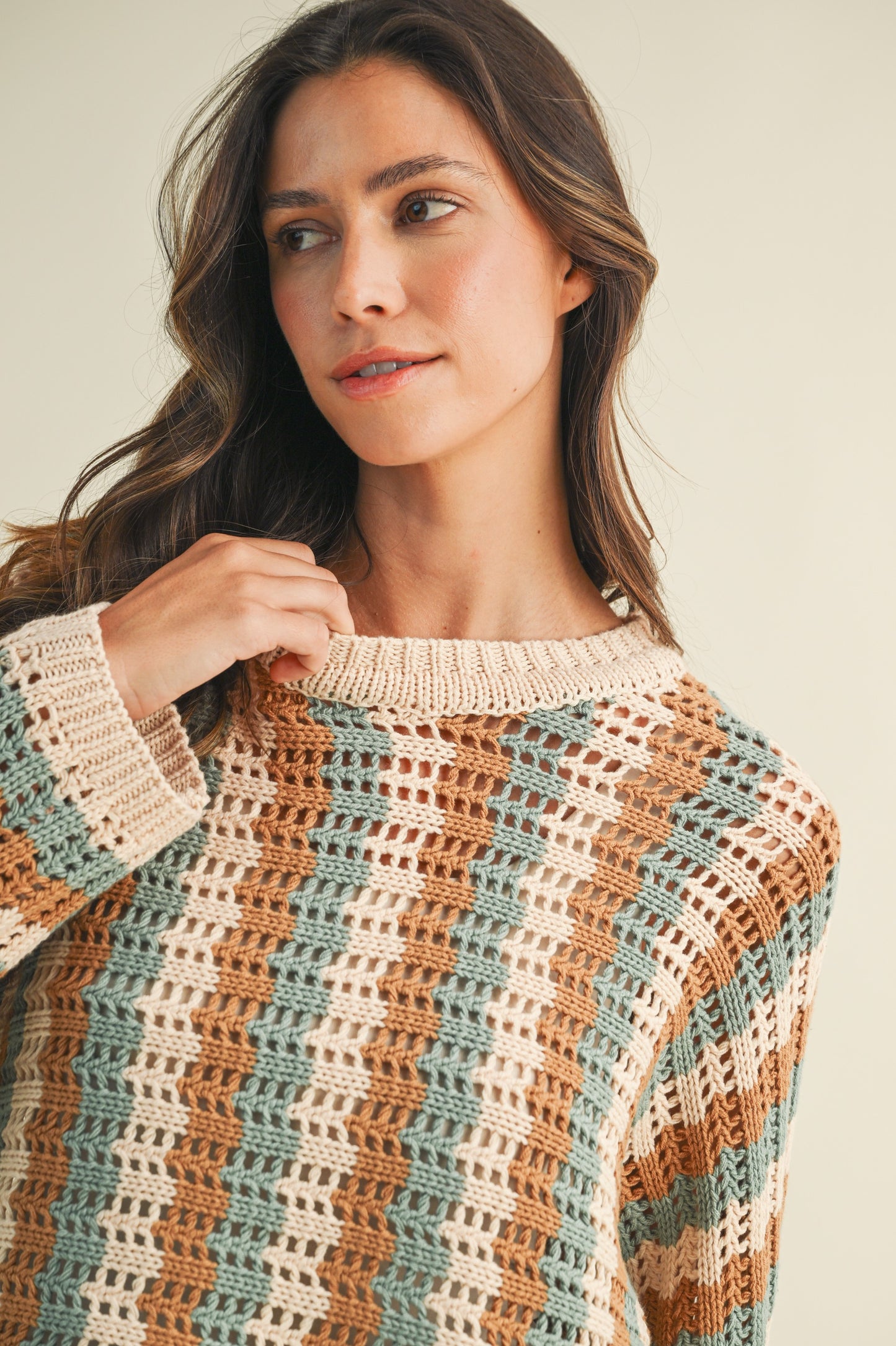 Redwoods Striped Sweater