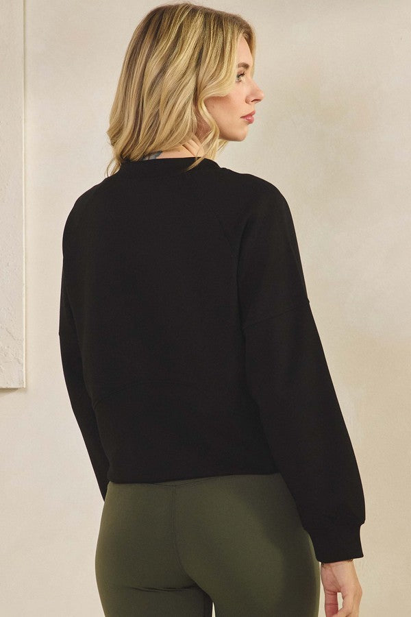 Sweet Scuba Cropped Sweatshirt