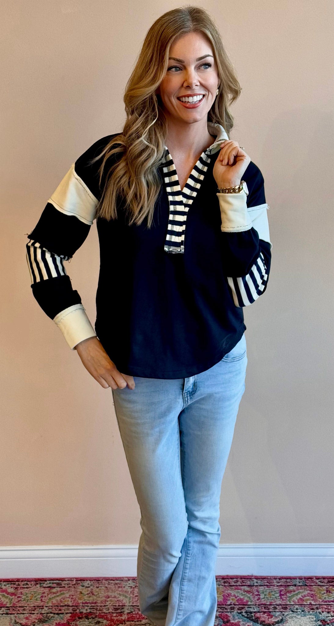 Polly Striped Sweatshirt