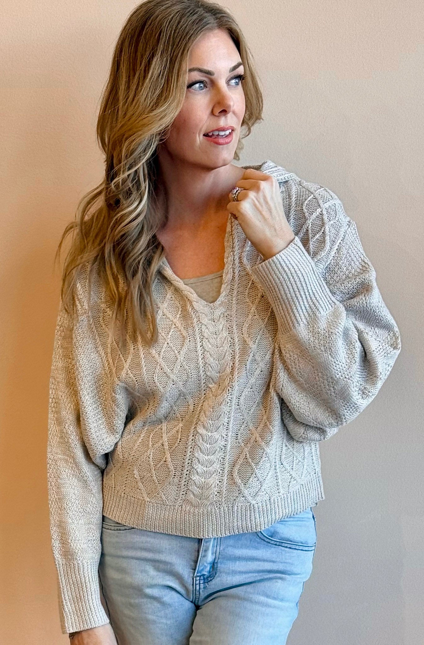 Dolman Sleeve Hoodie Sweater