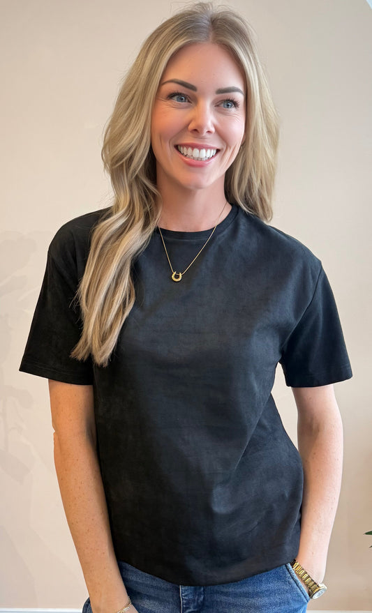 Mila Sueded Short Sleeve Tee