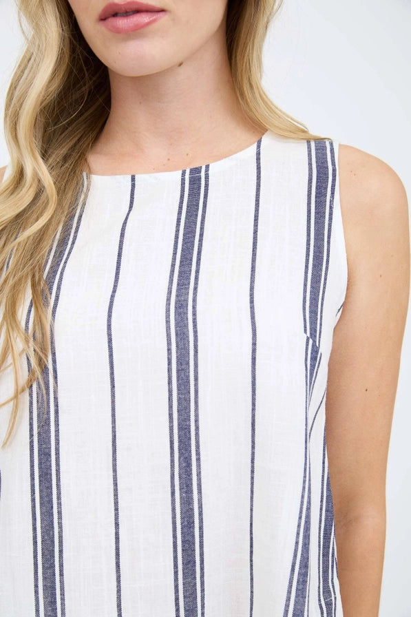 Laney Linen Cropped Top