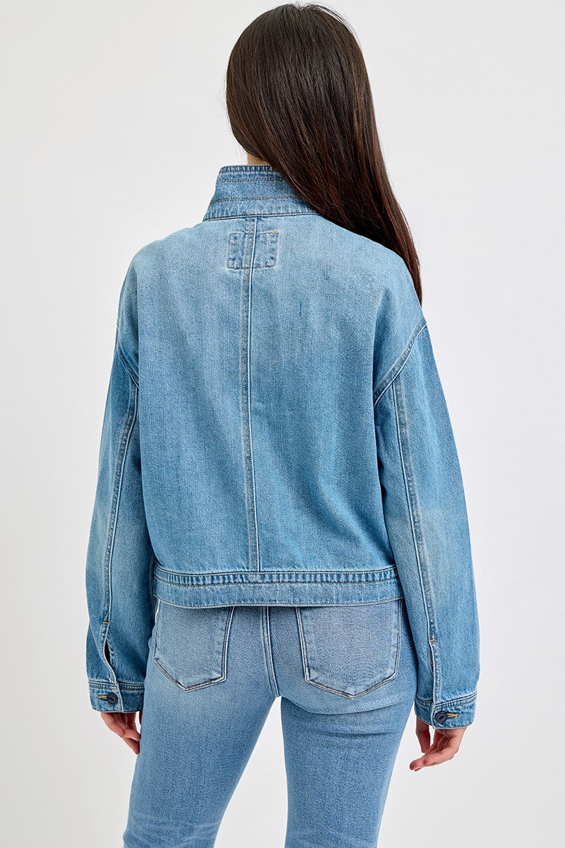 Risen Jackie Short Denim Jacket