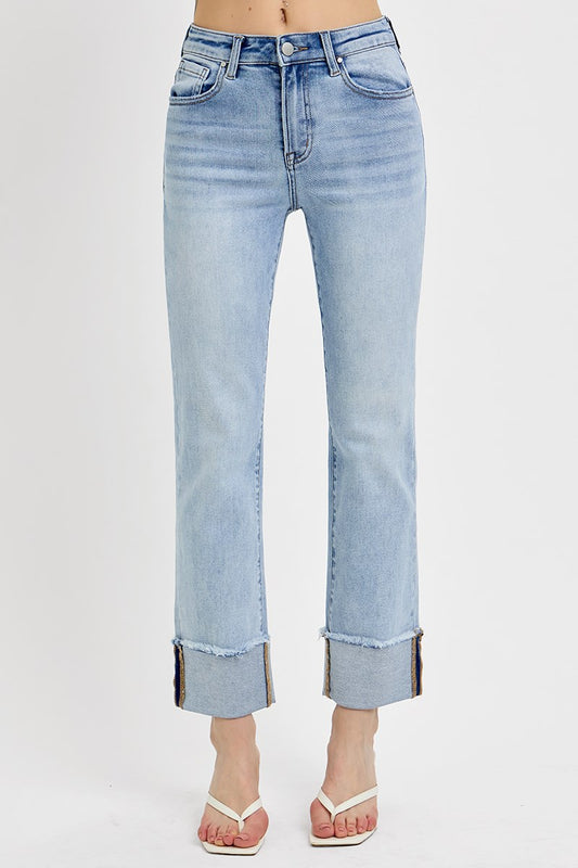 Risen Blaire Cuffed Jeans