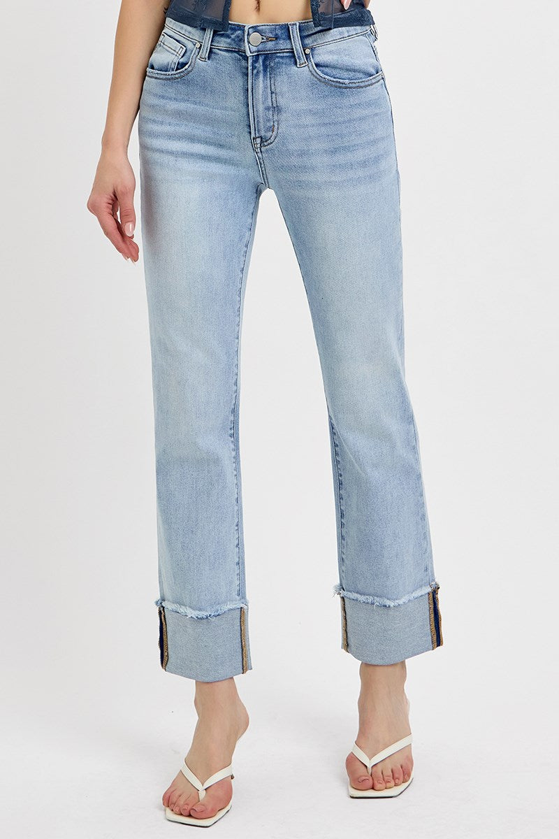 Risen Blaire Cuffed Jeans