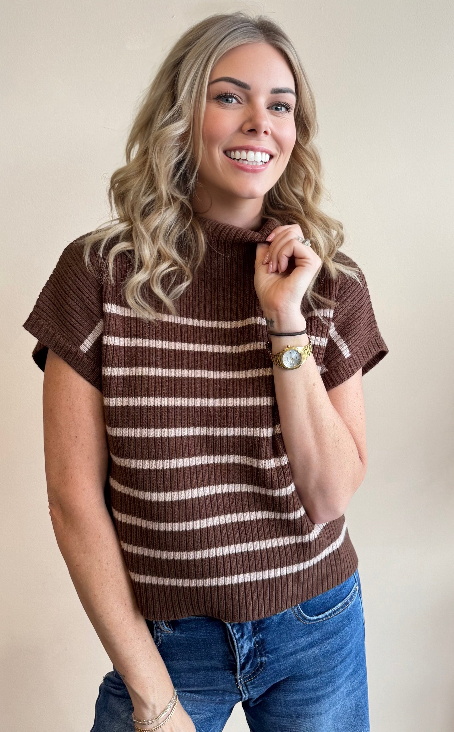 The Penny Short Sleeve Sweater