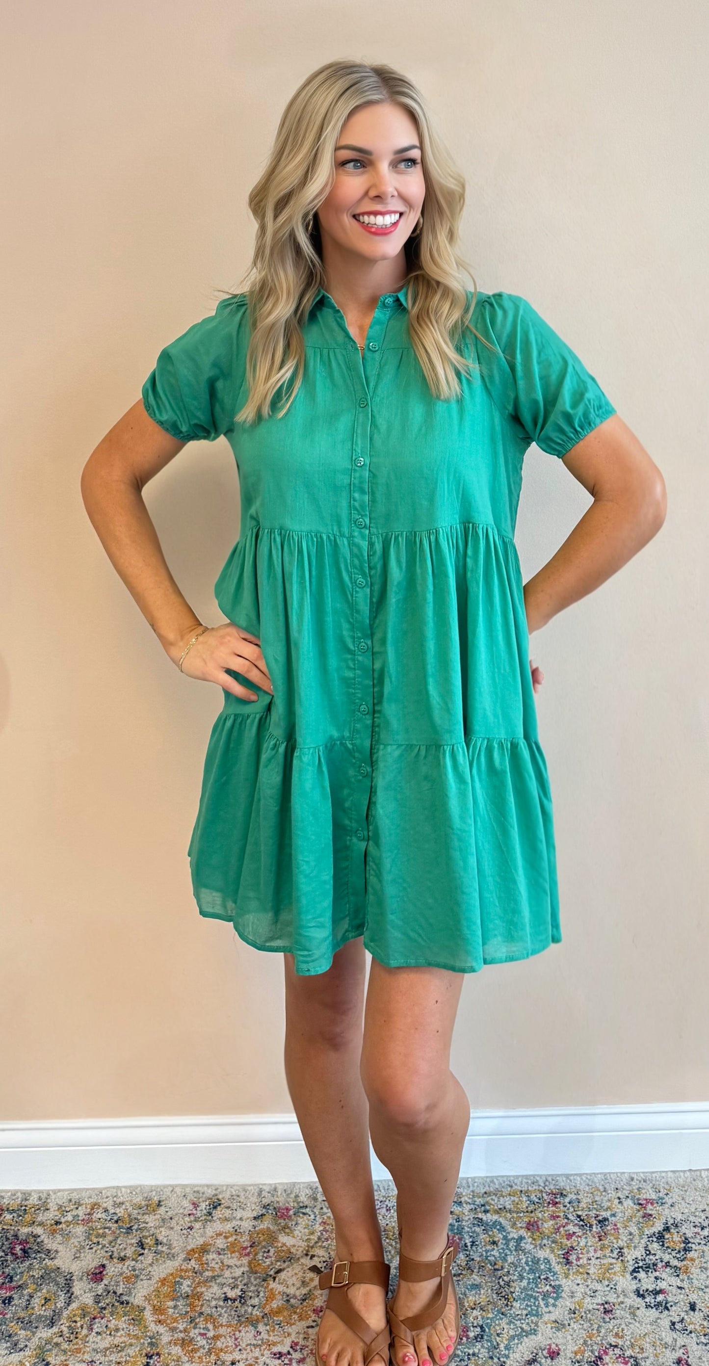 Garden Party Puff Sleeve Dress