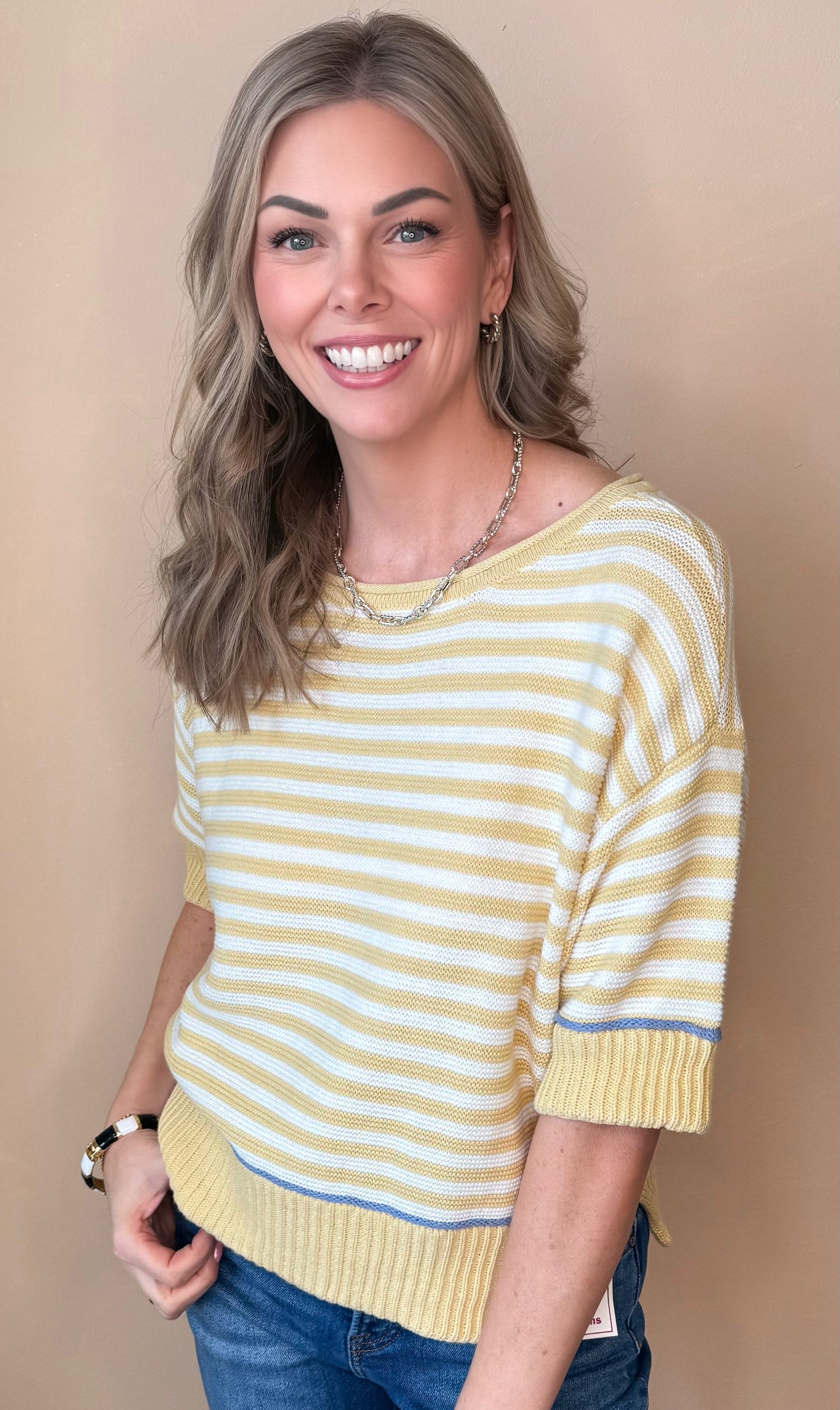 Fresh Air Feelings Striped Sweater