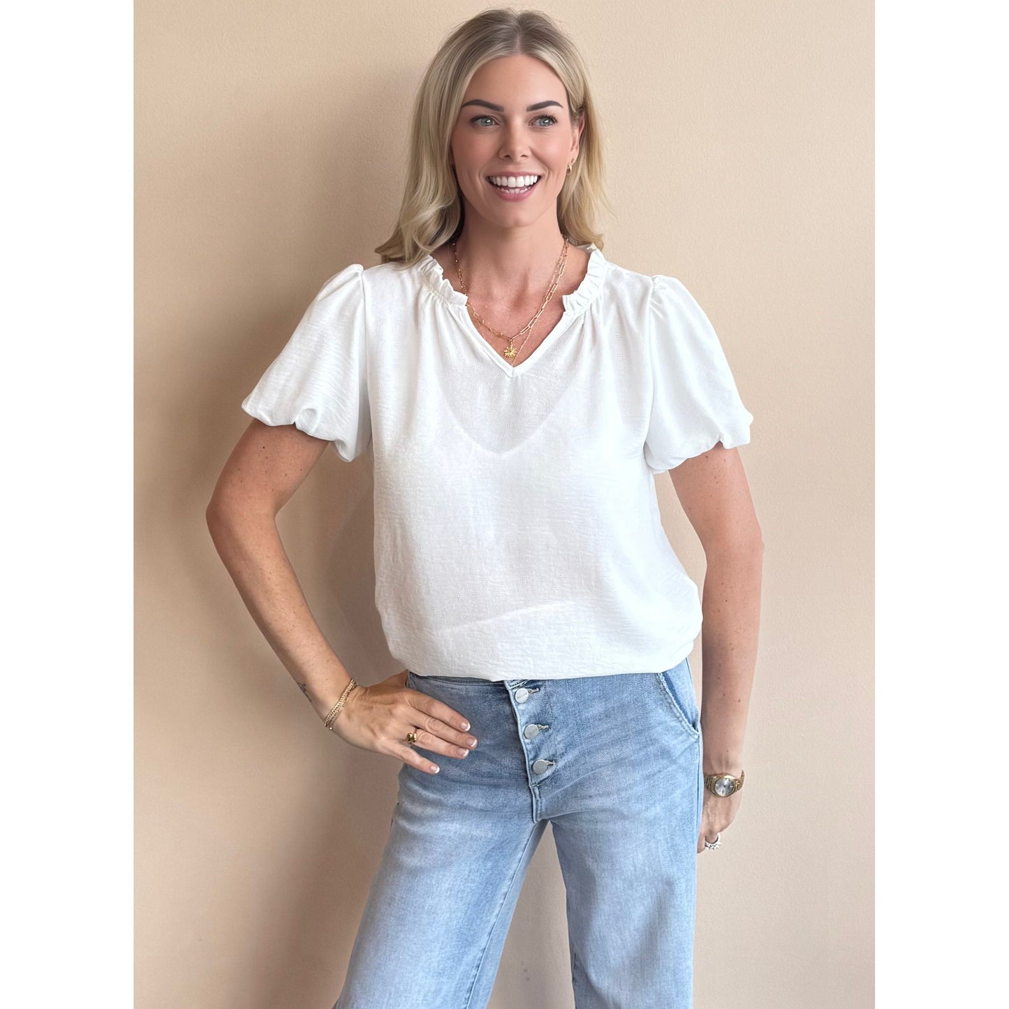 Stephie Puff Sleeve Top