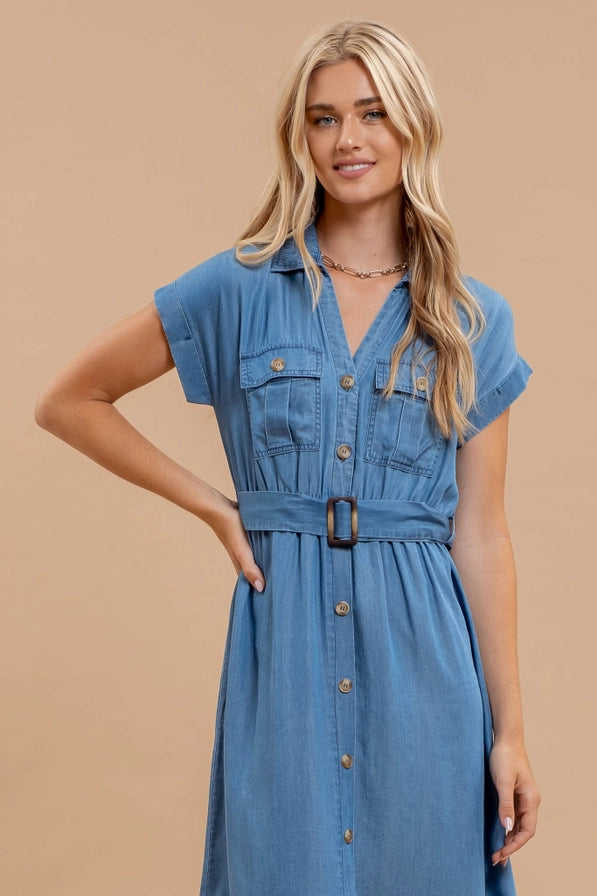 Kathryn Tencel Midi Dress