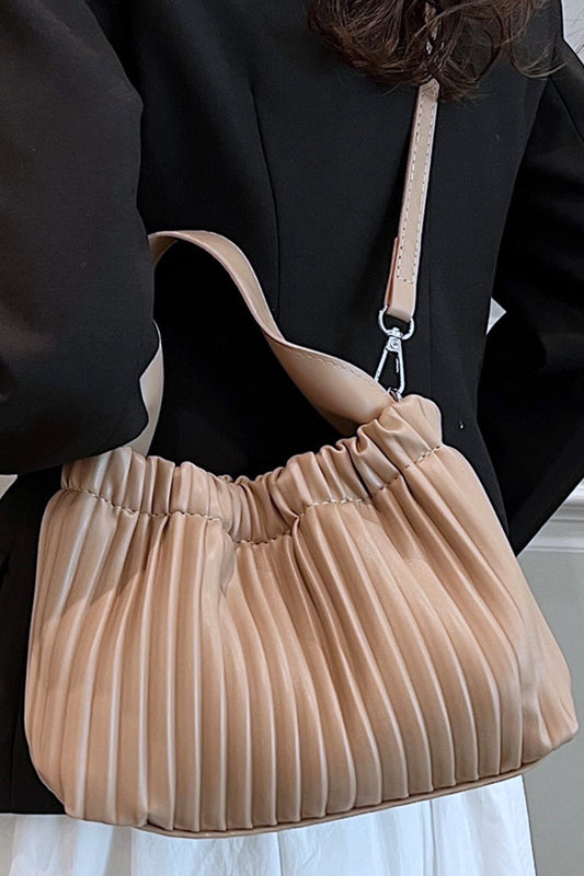 Sabrina Pleated Vegan Leather Purse