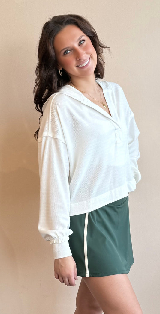 Josephine Hooded Knit Top