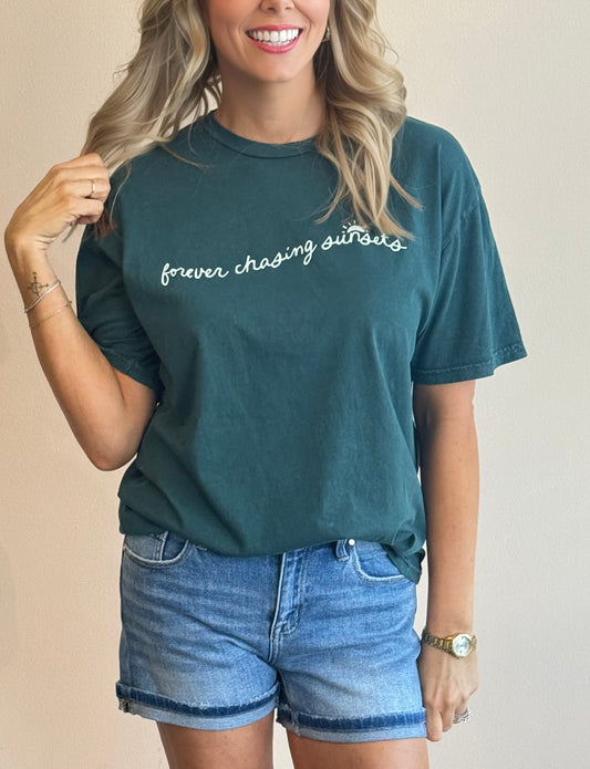 Forever Chasing Sunsets Graphic Tee