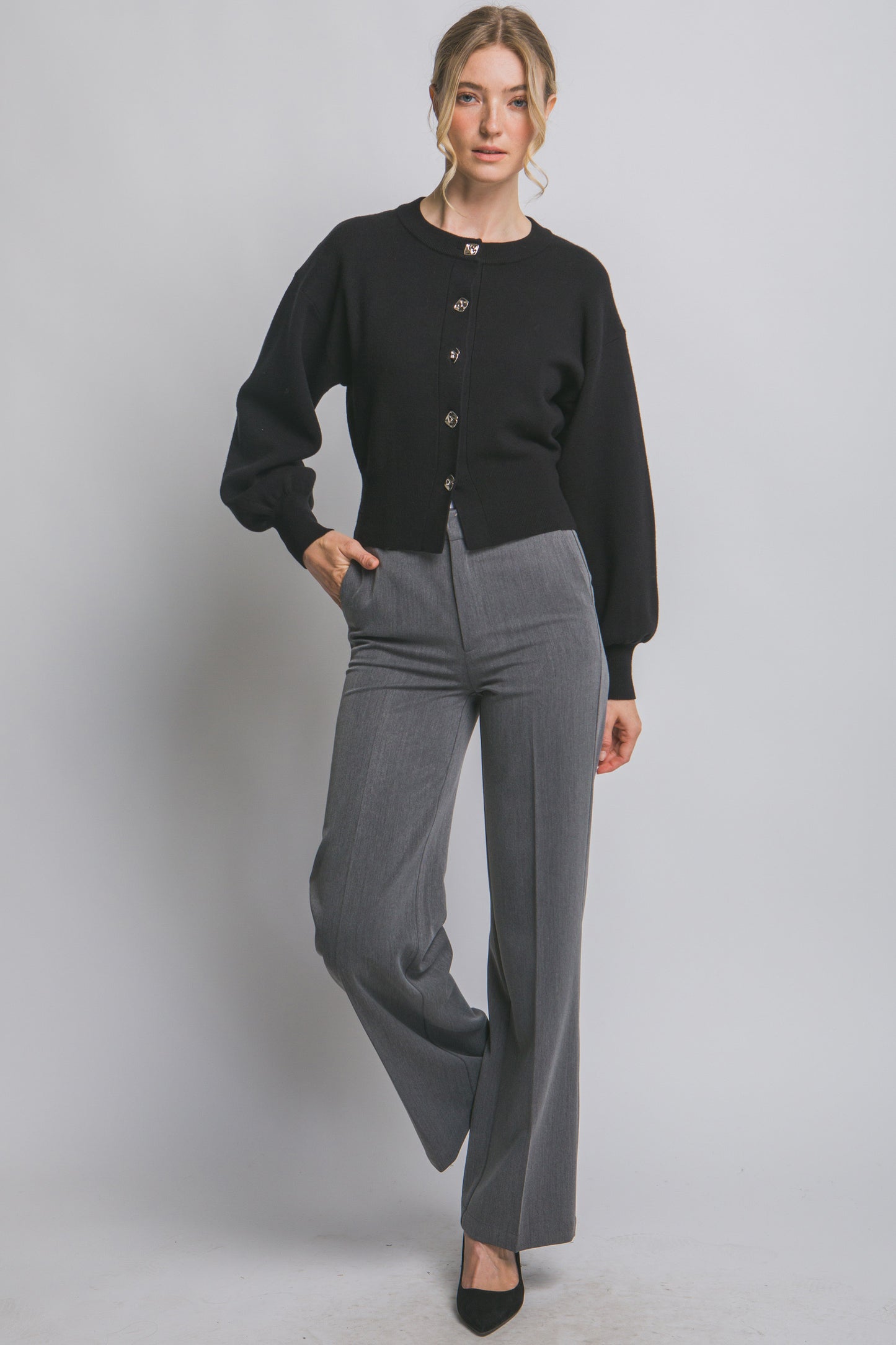 Kennedy Button Front Cardigan
