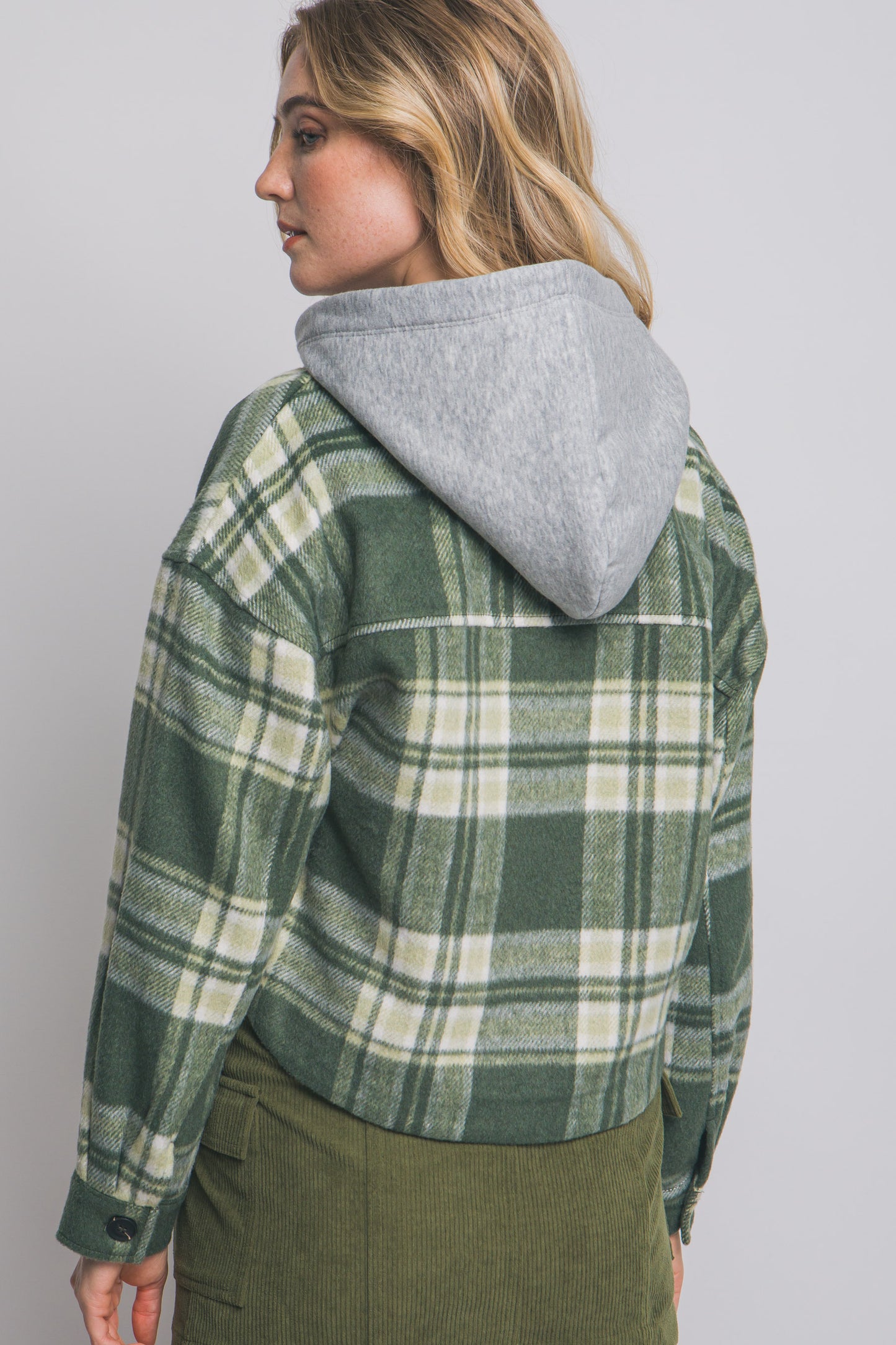 Allie Cropped Hooded Shacket
