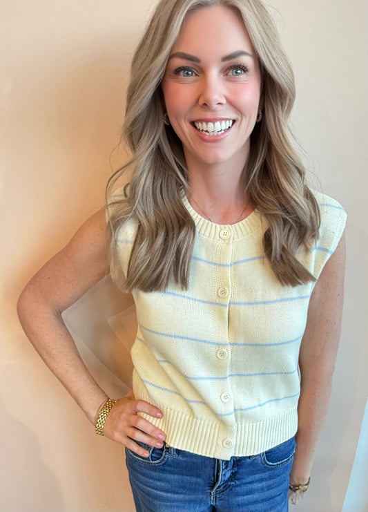 Hydrangea Sleeveless Sweater