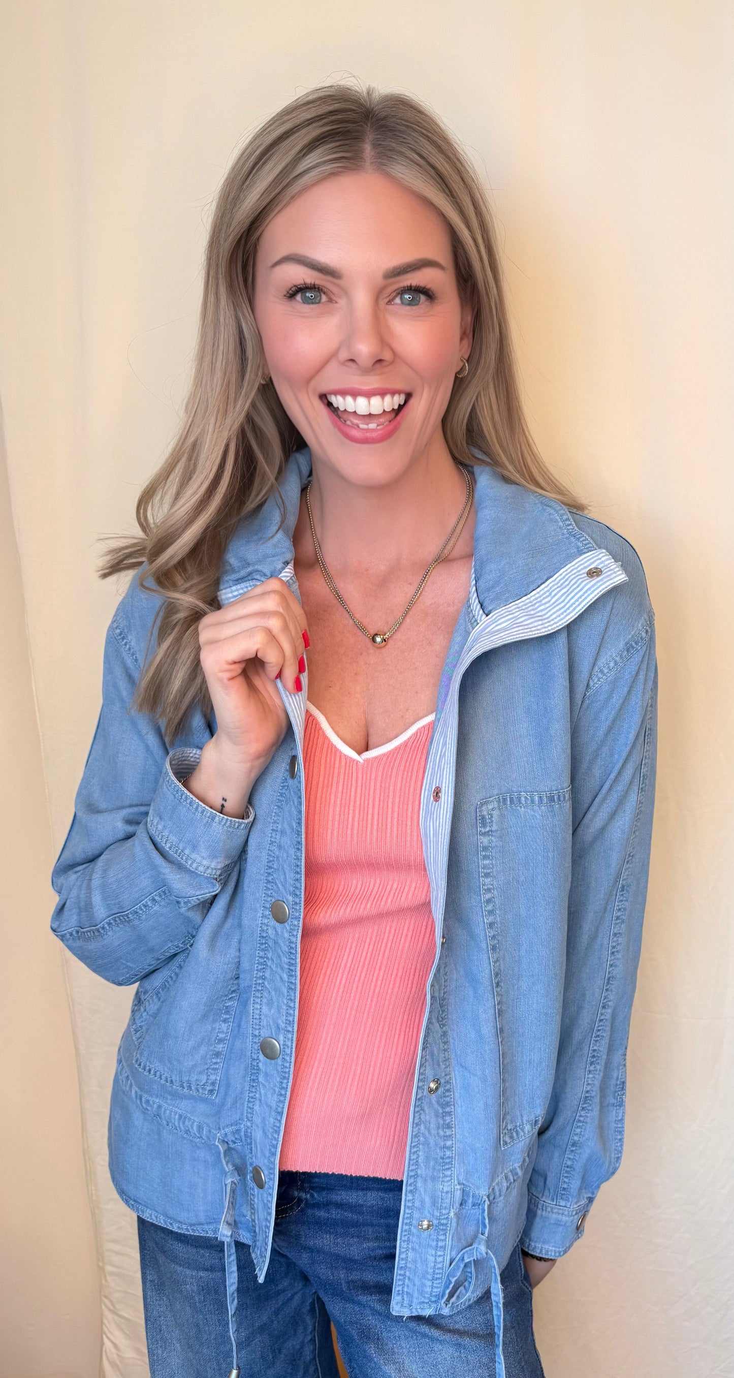 Sweet in Chambray Jacket