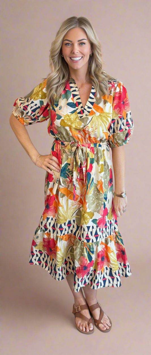 Tropical Daze Midi Dress