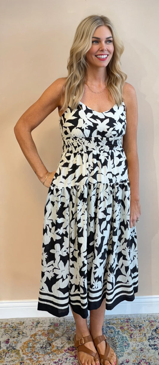 Tea Party Smocked Waist Dress