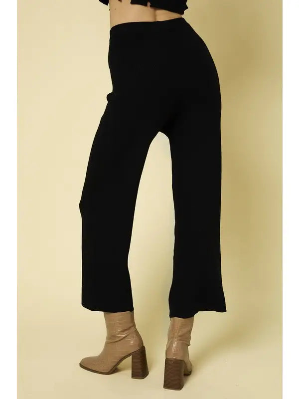 Wide Leg Sweater Pant
