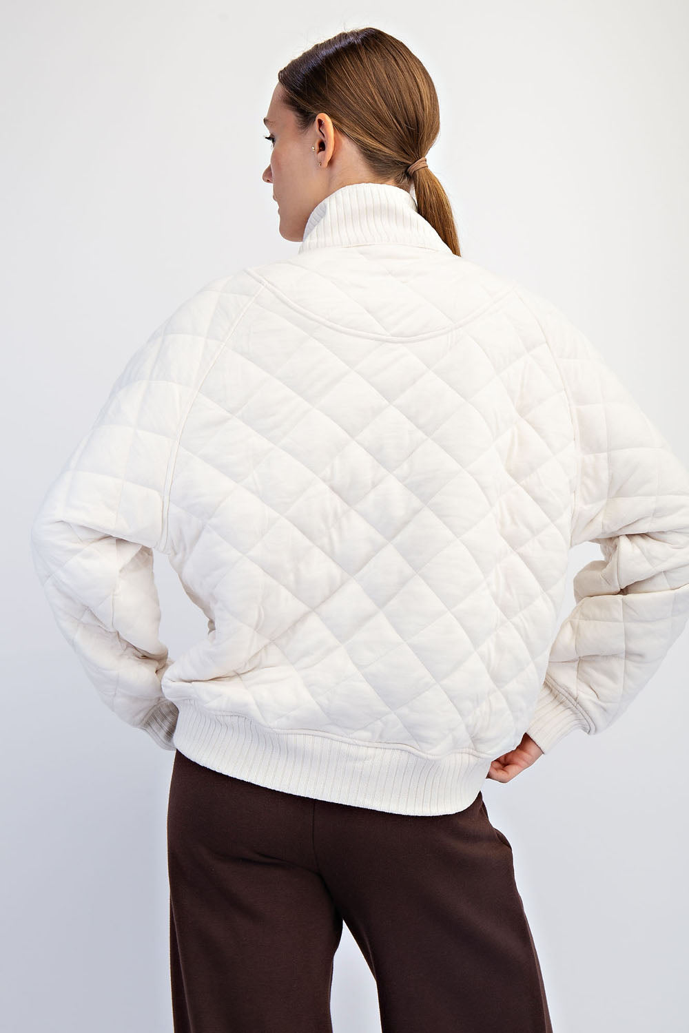 Rae Quilted Snap Pullover