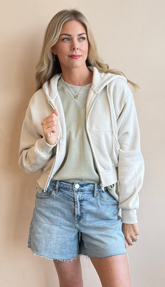 Golden Hour Cropped Hoodie